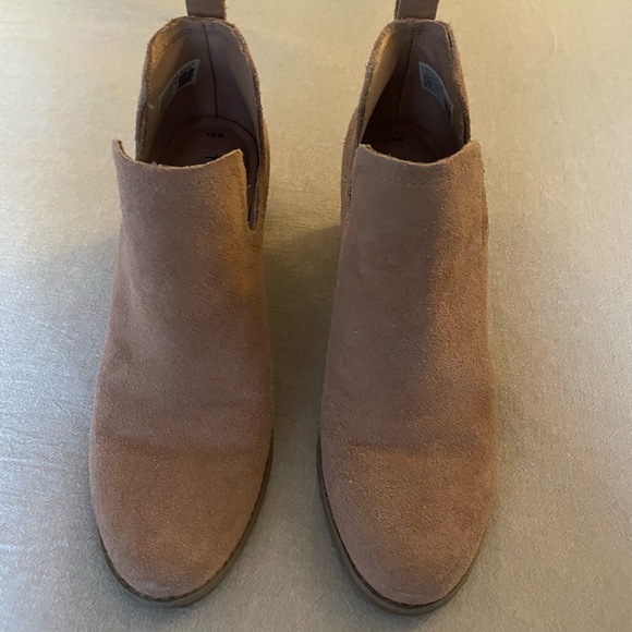 Toms Shoes - Toms Tan Suede Slip-On Ankle Booties